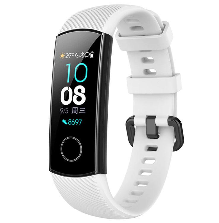 Силіконовий ремінець Primo для фітнес-браслету Huawei Honor Band 4/5 White (1057658863) - фото 2