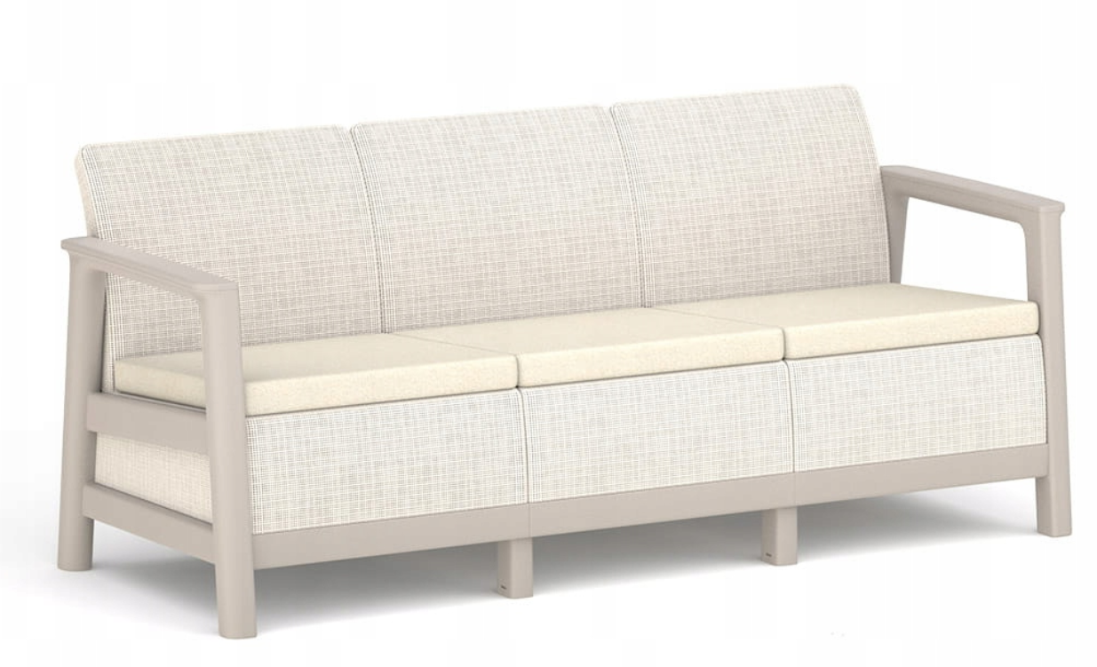 Диван садовый Keter Scandi Linea 3 Seater Sofa Бежевый (264048)