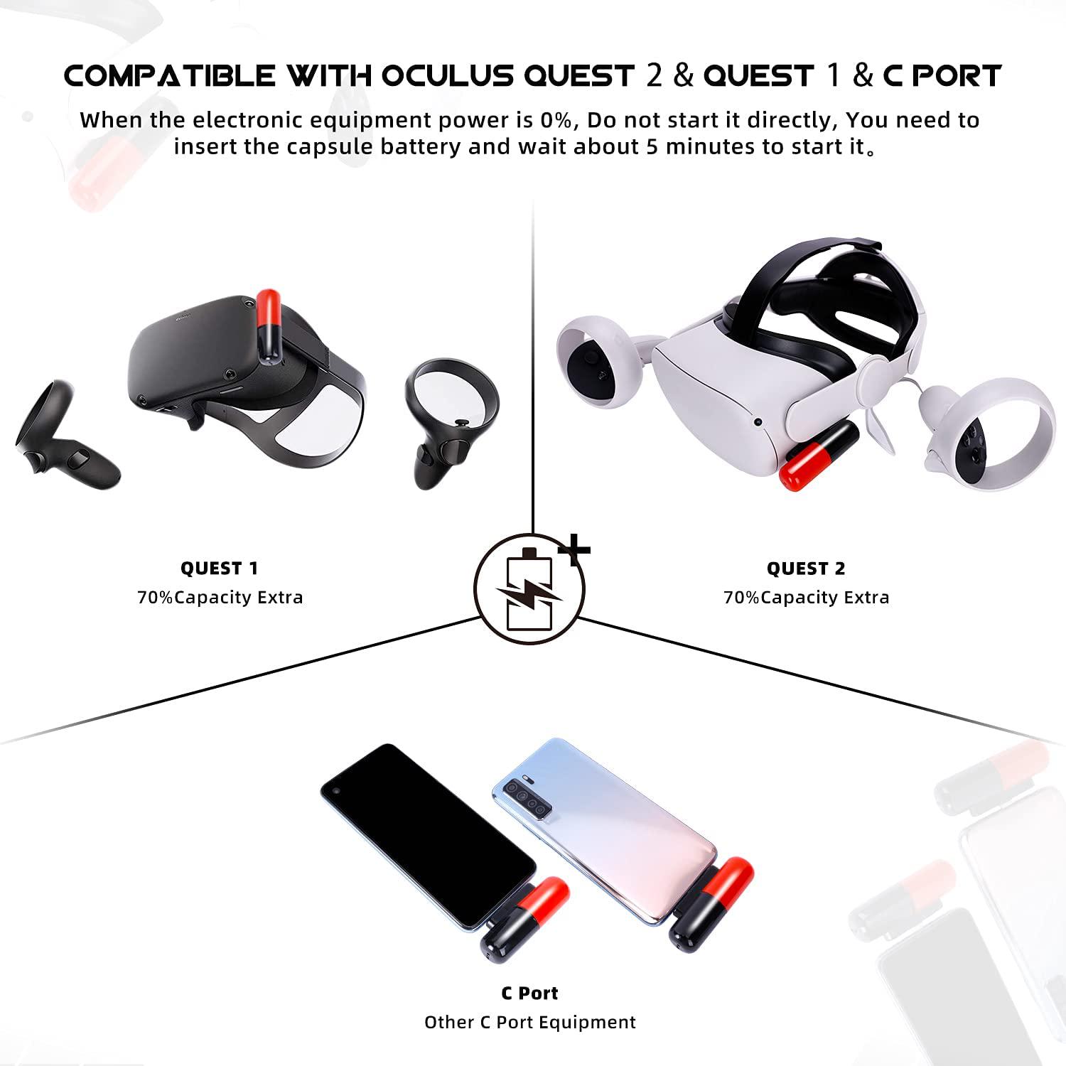 Внешний аккумулятор для очков виртуальной реальности Oculus Quest 3/2/1 (ASC-VAFOQ2) - фото 7