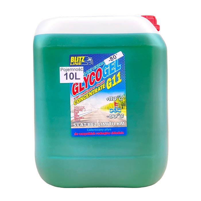 Антифриз Bio Line Poland Glycogel G11 концентрат -80 °C 10 л Зеленый (175536)