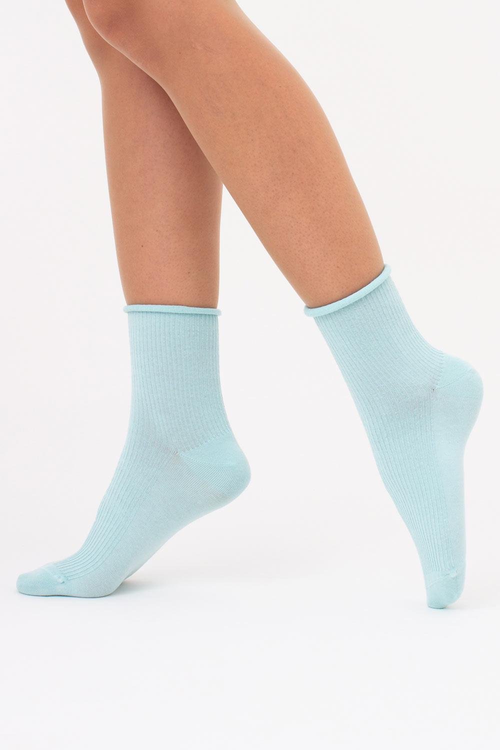 Шкарпетки жіночі бавовняні Giulia WS3 FASHION 060 в рубчик р. 36/40 Blue (27068102)