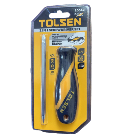 Отвертка двусторонняя Tolsen РН2/SL6x1,2 мм (391d8941)