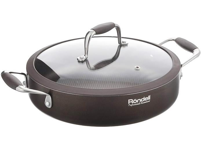 Сотейник Rondell Mocco зі скляною кришкою і антипригарним покриттям 26 см (UK-RDA-282) Сотейник Rondell Mocco зі скляною кришкою і антипригарним покриттям 26 см (UK-RDA-282)