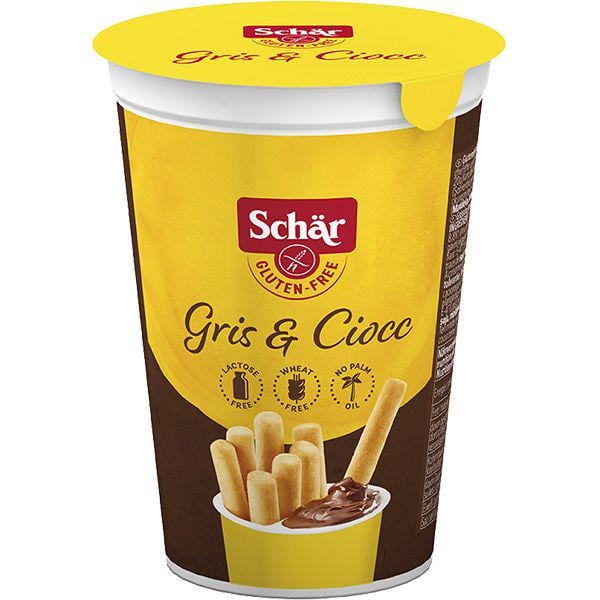 Палочки хлебные без глютена Dr. Schar Milly Gris & Ciocc с какао 52 г (8008698054109)