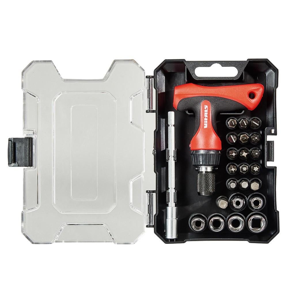 Отвертка Т-образная Vitals Master с набором насадок и головок 24 шт. (179539) Отвертка Т-образная Vitals Master с набором насадок и головок 24 шт. (179539)