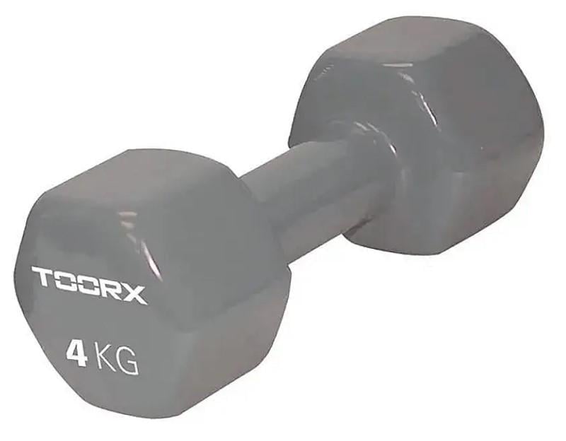 Гантель для фитнеса Toorx Vinyl 4 кг (MV-4) - фото 1 Гантель для фитнеса Toorx Vinyl 4 кг (MV-4) - фото 1