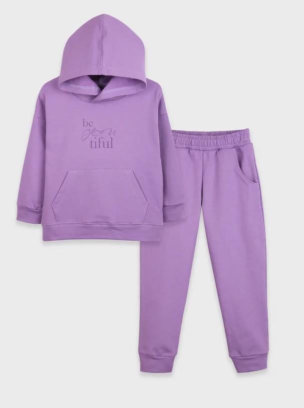 Костюм спортивный для девочки Flamingo Beautiful 716-311 утепленный 110 см Лавандовый (158319)