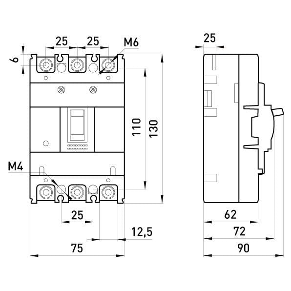 Автоматичний вимикач силовий E.NEXT 40 А 10kA 3 полюси e.industrial.ukm.60S.40 i0010002 (14692) - фото 2 Автоматичний вимикач силовий E.NEXT 40 А 10kA 3 полюси e.industrial.ukm.60S.40 i0010002 (14692) - фото 2
