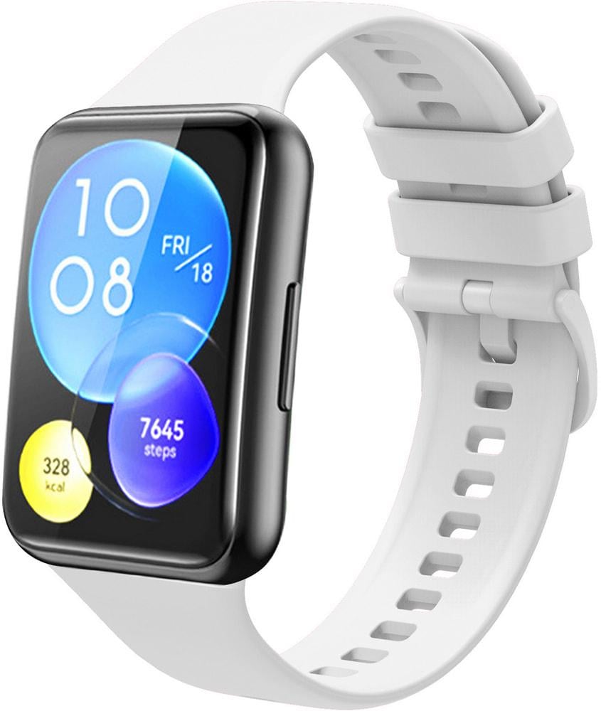 Ремешок Jsota для Huawei Watch Fit 2 силиконовый White (28081-29)