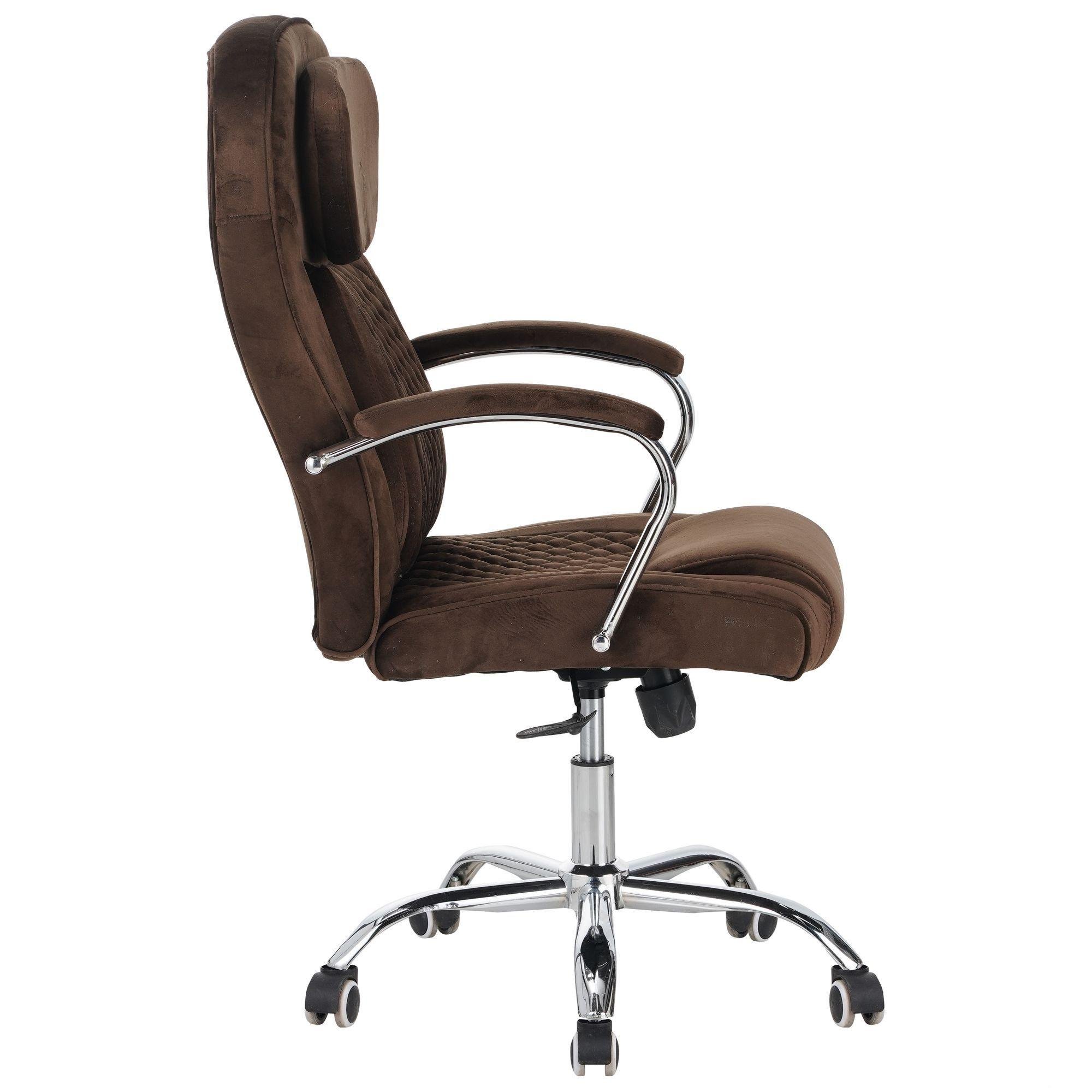 Офісне крісло керівника AMF Oliver Tilt велюр Коричневий (555381) - фото 2