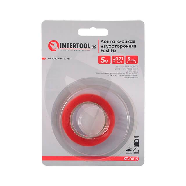 Лента клейкая двухсторонняя Intertool KT-0815 Fast Fix РЕТ 0,21x9 мм 5 м Прозрачный (10416048) - фото 4