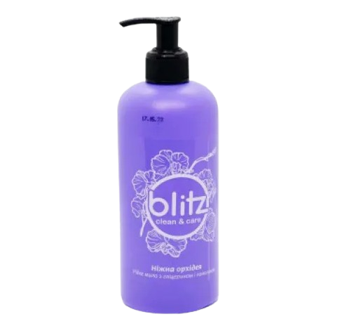Мило рідке Blitz Ніжна орхідея з дозатором 500 мл (18257)