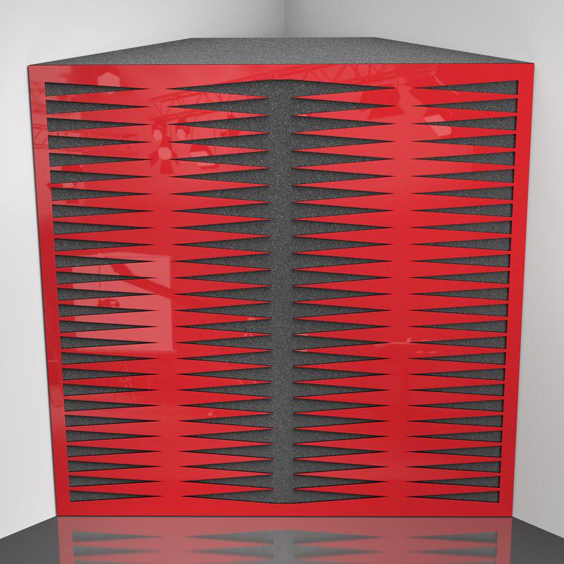 Бас ловушка Ecosound Backgammon Plastic 50х50 см 150 мм Красный (1706)