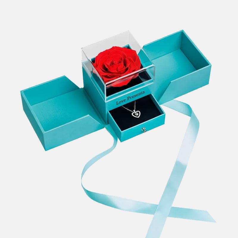 Набор подарочный Best Wishes вечная роза Turquoise Набор подарочный Best Wishes вечная роза Turquoise