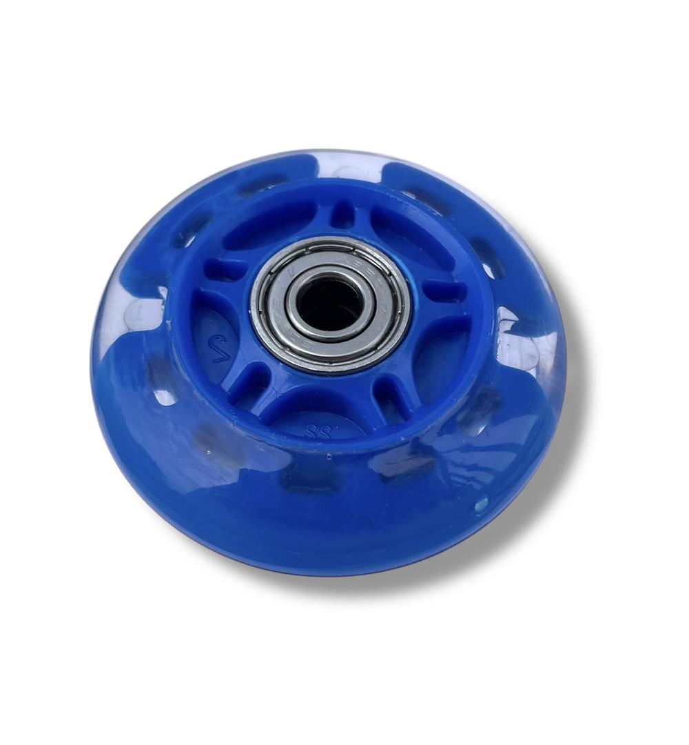 Колесо для самоката/роликів підшипники ABES-7 зі світлом 69 мм Синій - фото 2