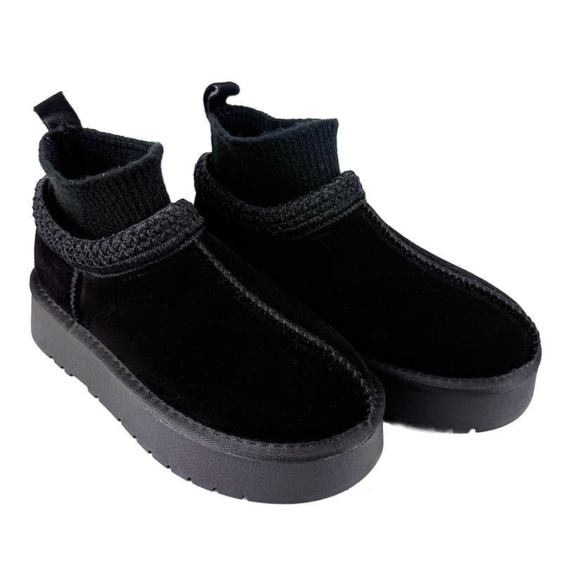 Угги женские замшевые на платформе 190-1г. 41 26,5 см Черный - фото 1 Угги женские замшевые на платформе 190-1г. 41 26,5 см Черный - фото 1