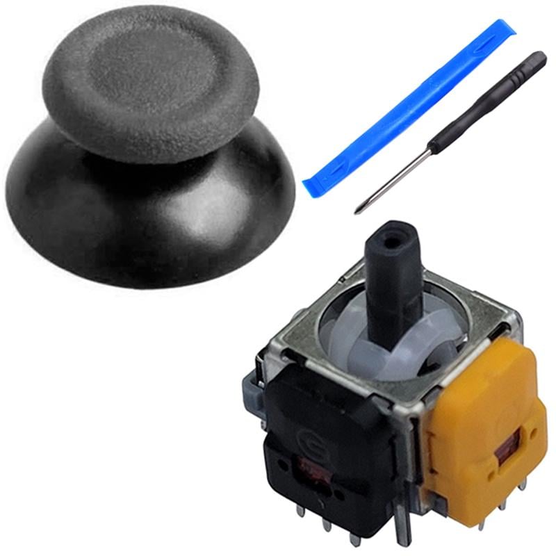 Механизм 3D джойстика PS4 V2 с датчиком холла/сток V2/отвертка/лопатка Серый