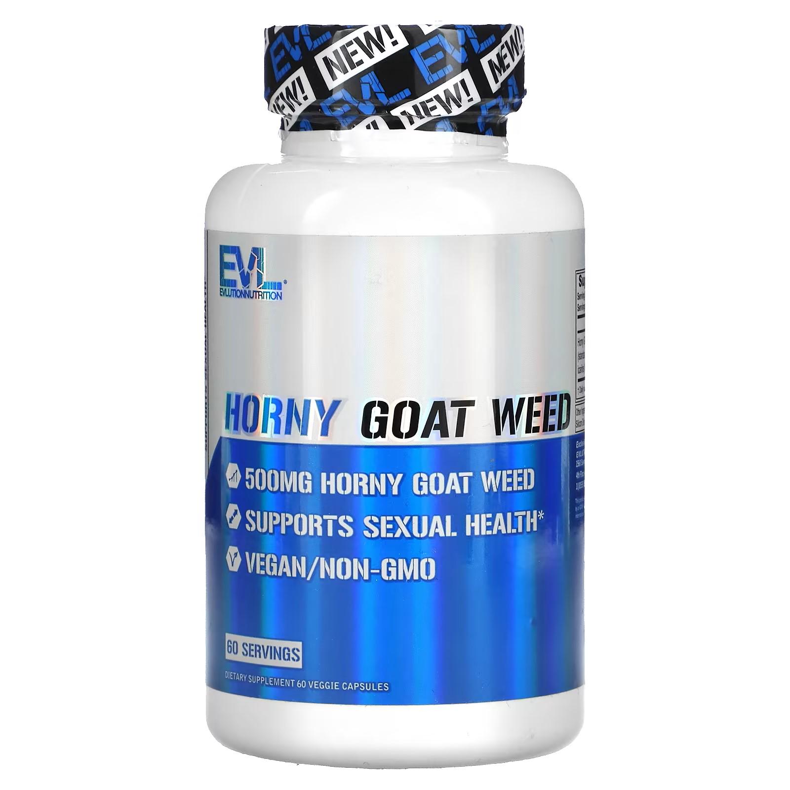 Екстракт епімедіуму Evlution Nutrition Horny Goat Weed 500 mg 60 veggie caps