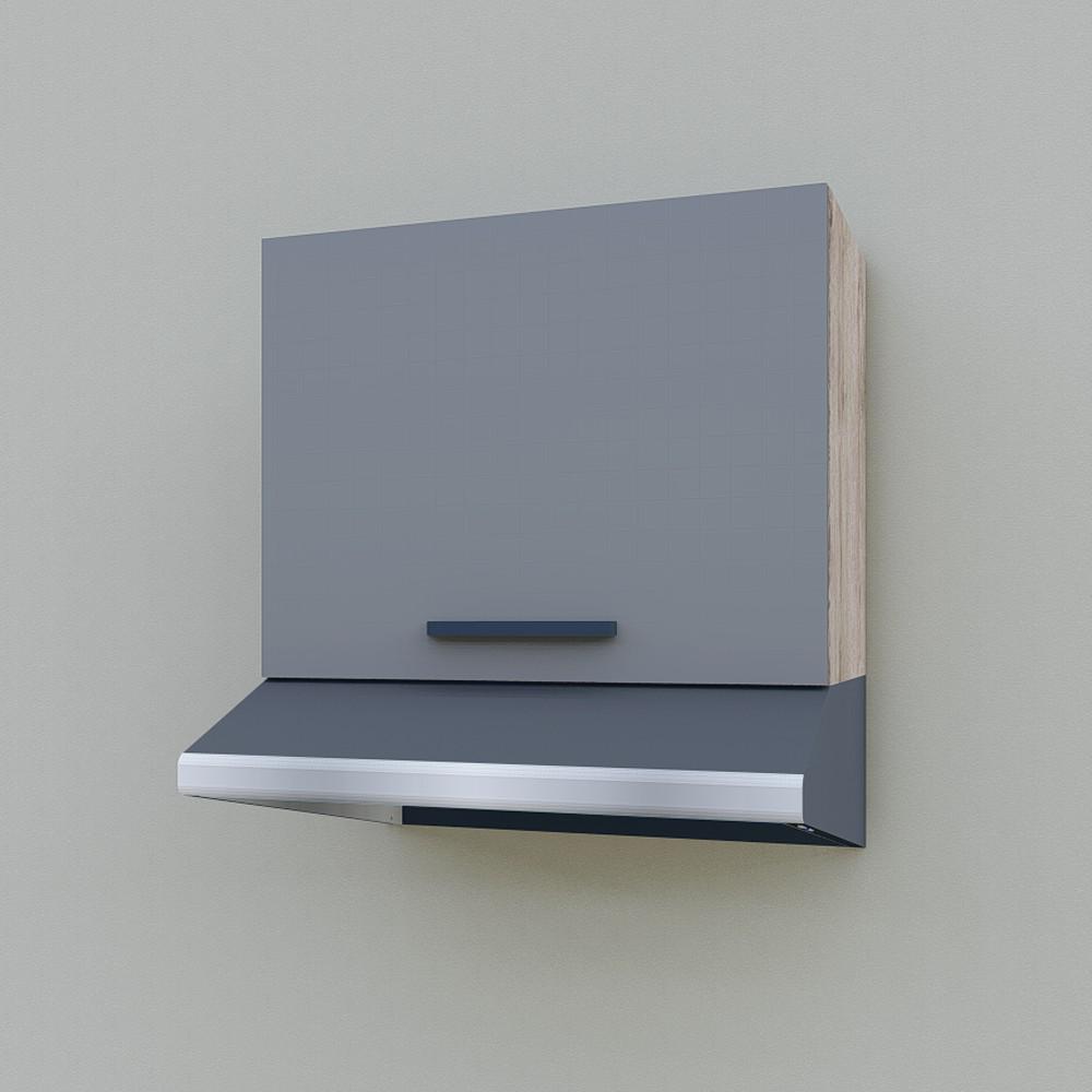 Шкаф навесной Opendoors МП9 для кухни под вытяжку 500 мм Антрацитовый/Аликанте (МП9/6) - фото 2 Шкаф навесной Opendoors МП9 для кухни под вытяжку 500 мм Антрацитовый/Аликанте (МП9/6) - фото 2