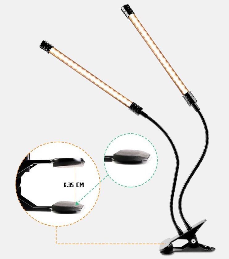 Фітолампа світлодіодна для рослин Suntech на 2 світильники повний спектр із таймером і гнучким кронштейном (000474) - фото 7 Фітолампа світлодіодна для рослин Suntech на 2 світильники повний спектр із таймером і гнучким кронштейном (000474) - фото 7