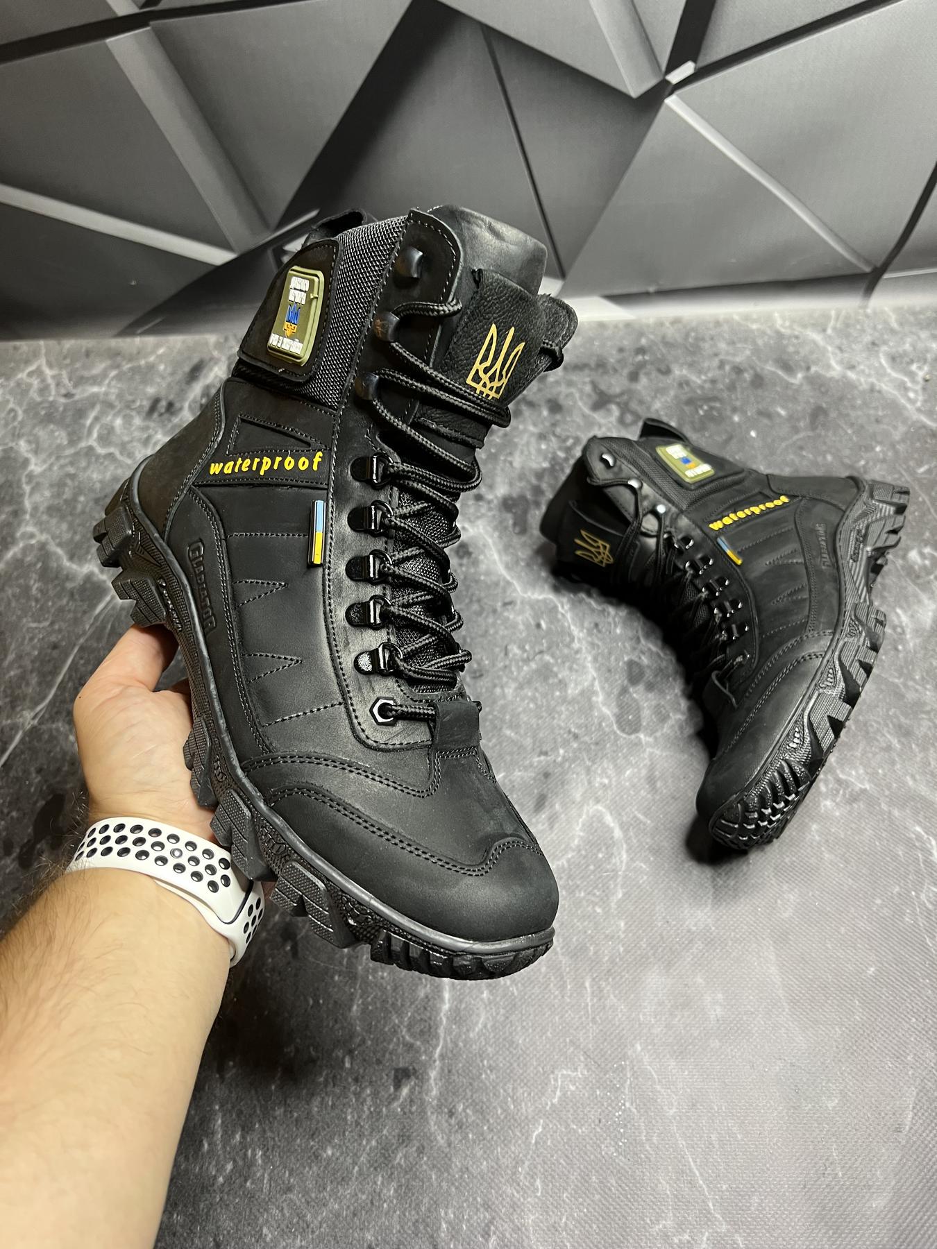 Берці чоловічі із натурального нубука демісезонні р. 43 Чорний - фото 4 Берці чоловічі із натурального нубука демісезонні р. 43 Чорний - фото 4