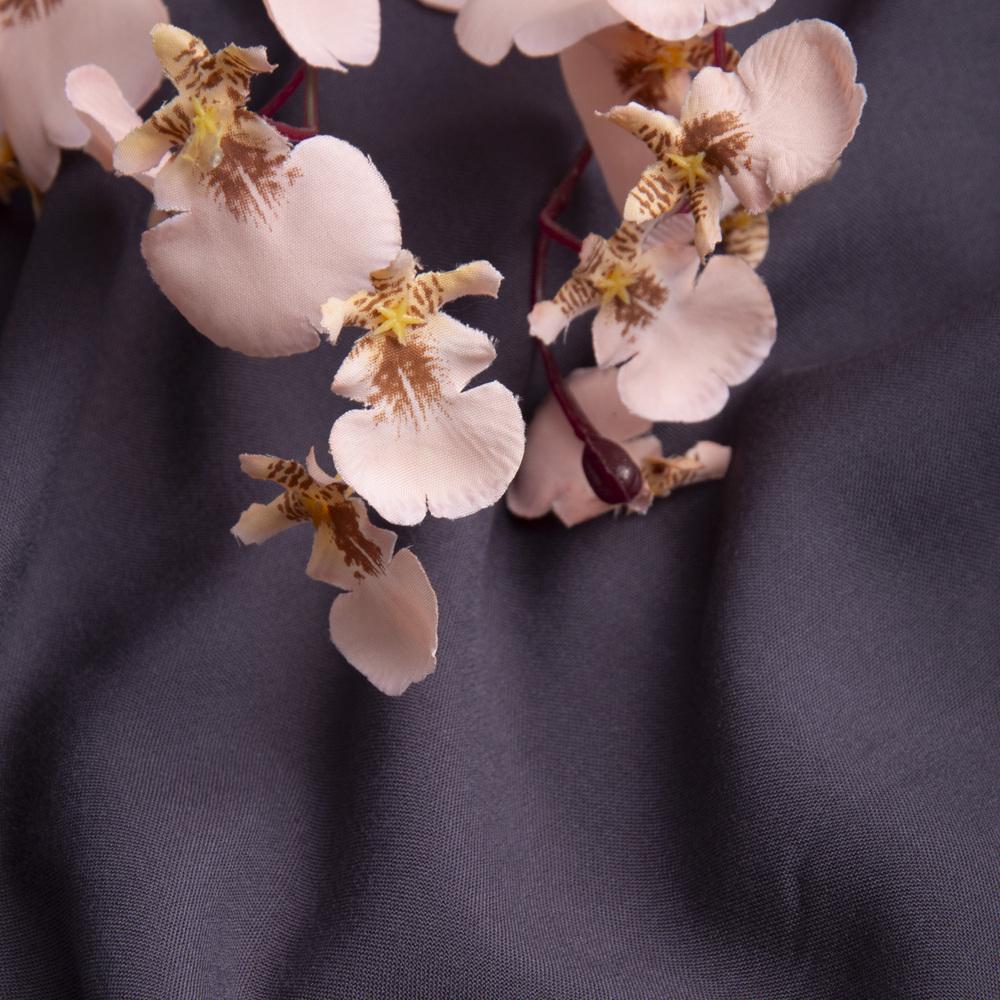 Ткань вискоза плательная штапель Дороти Темно-серый (25298) - фото 2