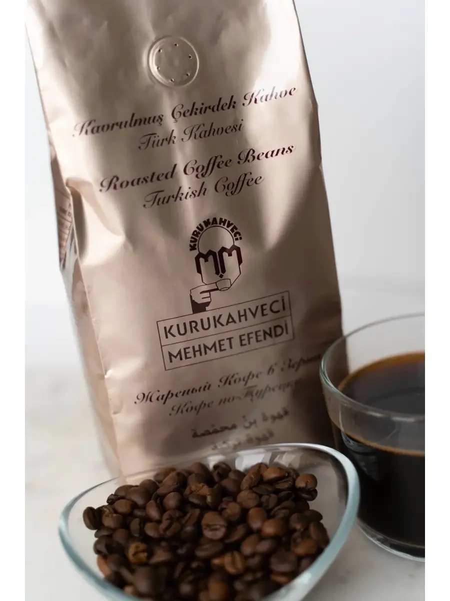 Кава турецька в зернах Kurukahveci mehmet efendi 100% арабіка 500 г пакет (24979514) - фото 4
