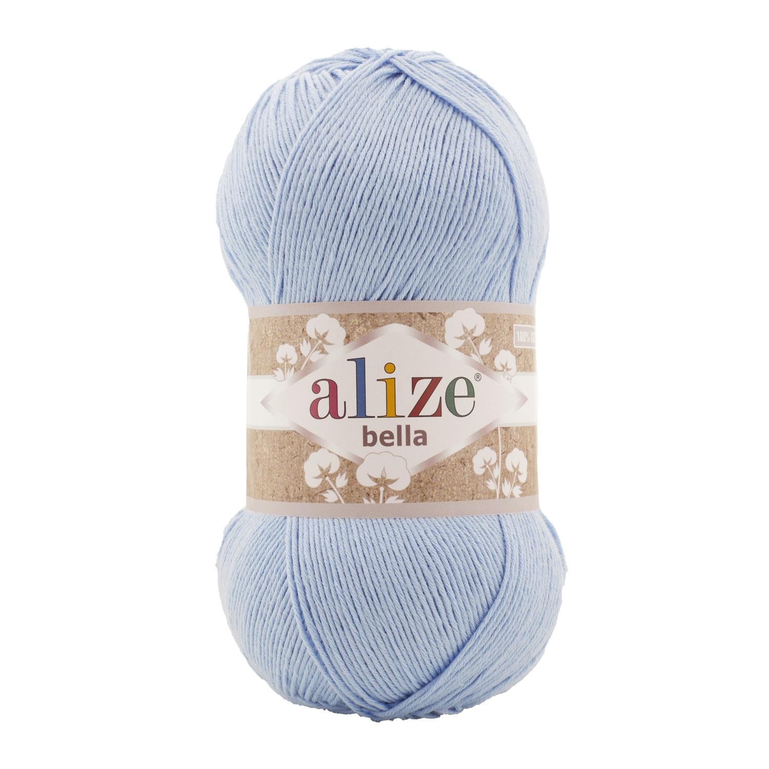 Пряжа Alize Bella 100 40 блакитний (7554)