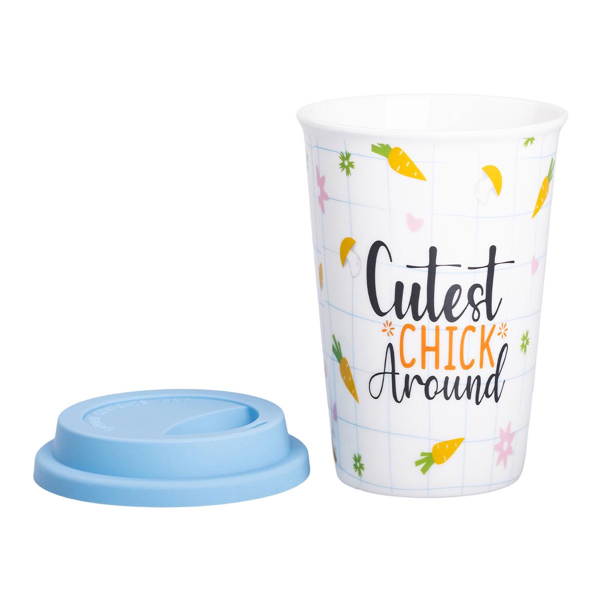 Стакан керамический с силиконовой крышкой и отверстием для трубочки без ручки 420 мл (5738) Стакан керамический с силиконовой крышкой и отверстием для трубочки без ручки 420 мл (5738)