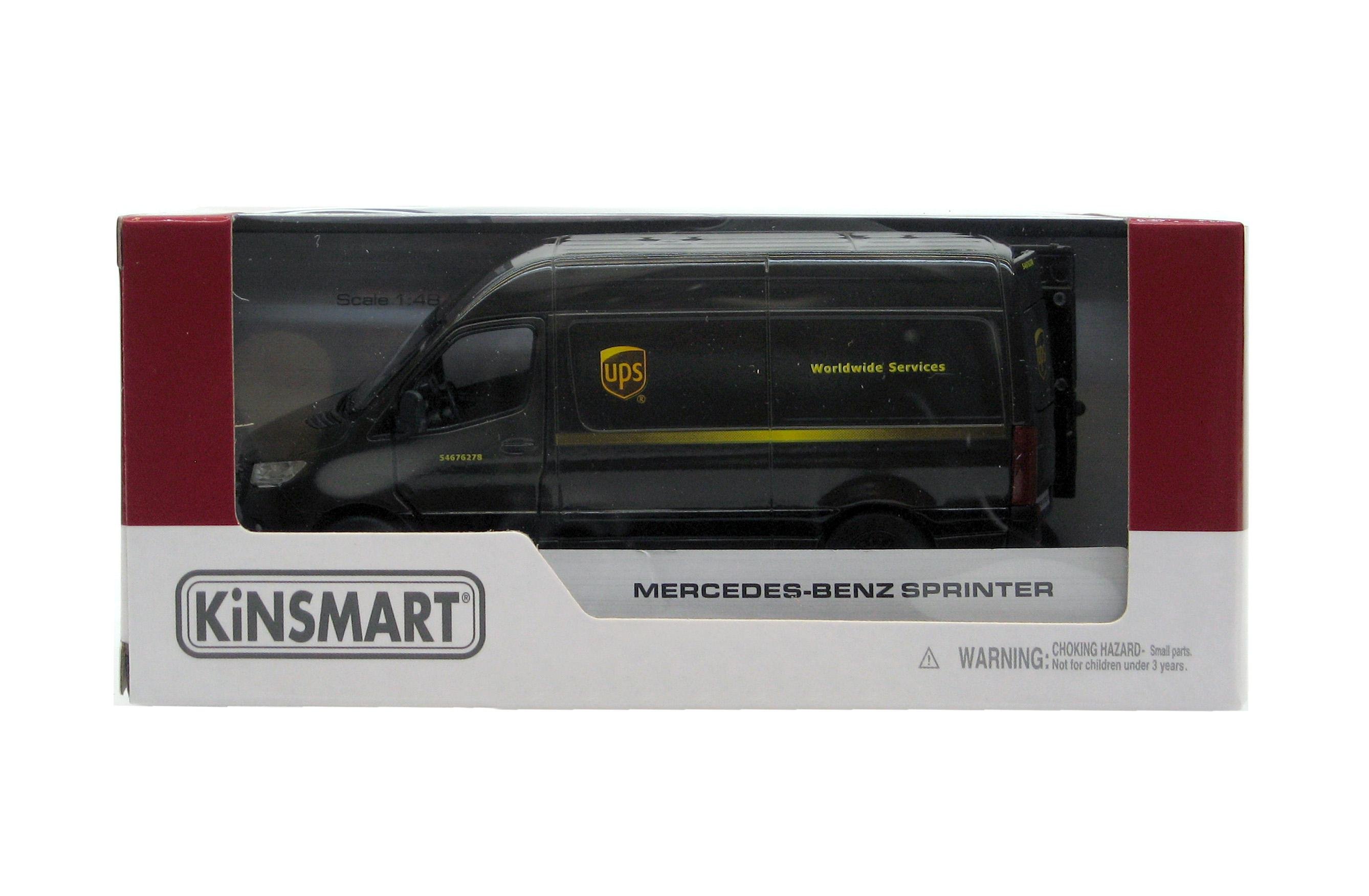 Машинка KINSMART металева KT5430W Mercedes-Benz Sprinter UPS Edition (12260860) - фото 9