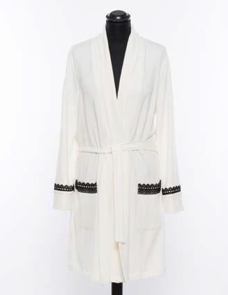 Халат жіночий TWIN SET M Білий (LA6RAA) - фото 2 Халат жіночий TWIN SET M Білий (LA6RAA) - фото 2