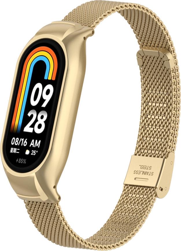 Ремешок металлический Rapid для смарт-часов Mi Smart Band 8 Brushed Gold (33574-16)