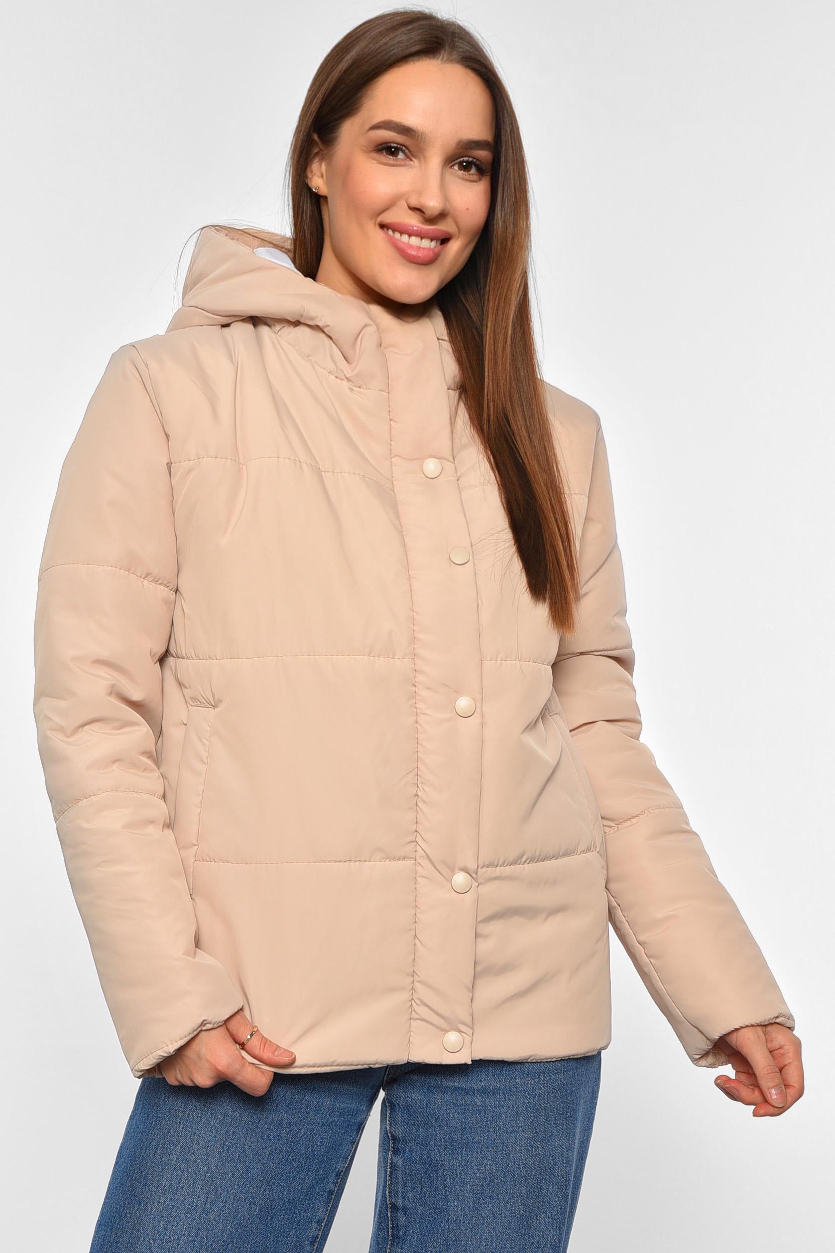 Куртка женская демисезонная M Бежевый (190820)