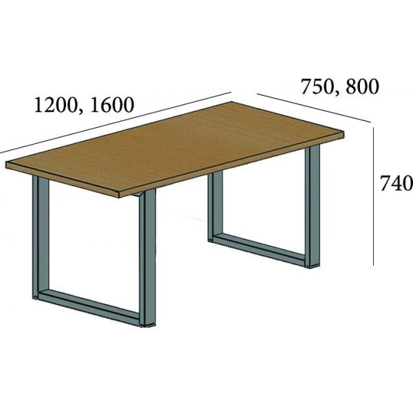 Стол письменный Металл-Дизайн Спот Оверхед Черный бархат/Дуб античный (48270) - фото 2 Стол письменный Металл-Дизайн Спот Оверхед Черный бархат/Дуб античный (48270) - фото 2