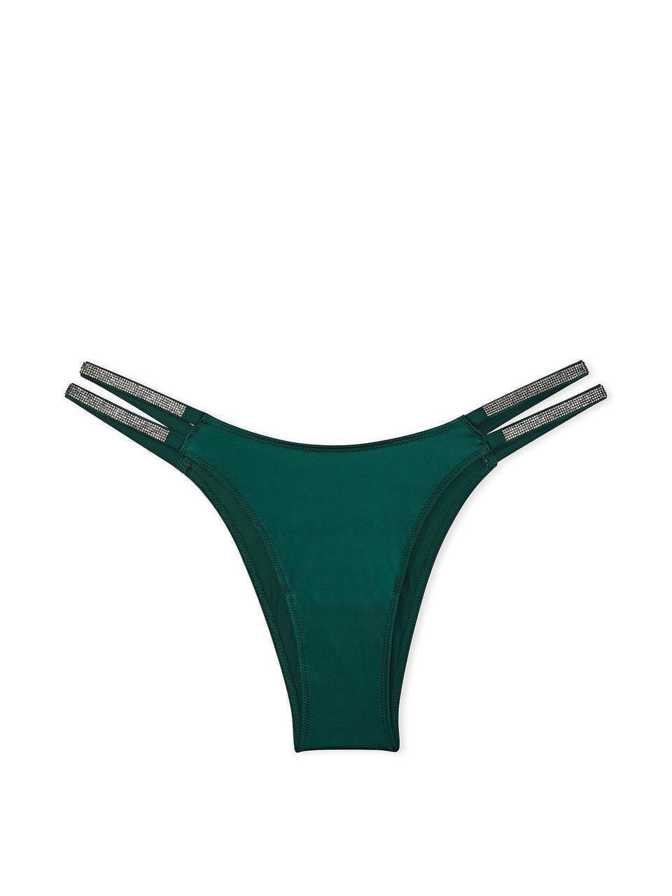 Трусики жіночі Victoria's Secret Shine Strap Brazilian M Зелений (2223049029)