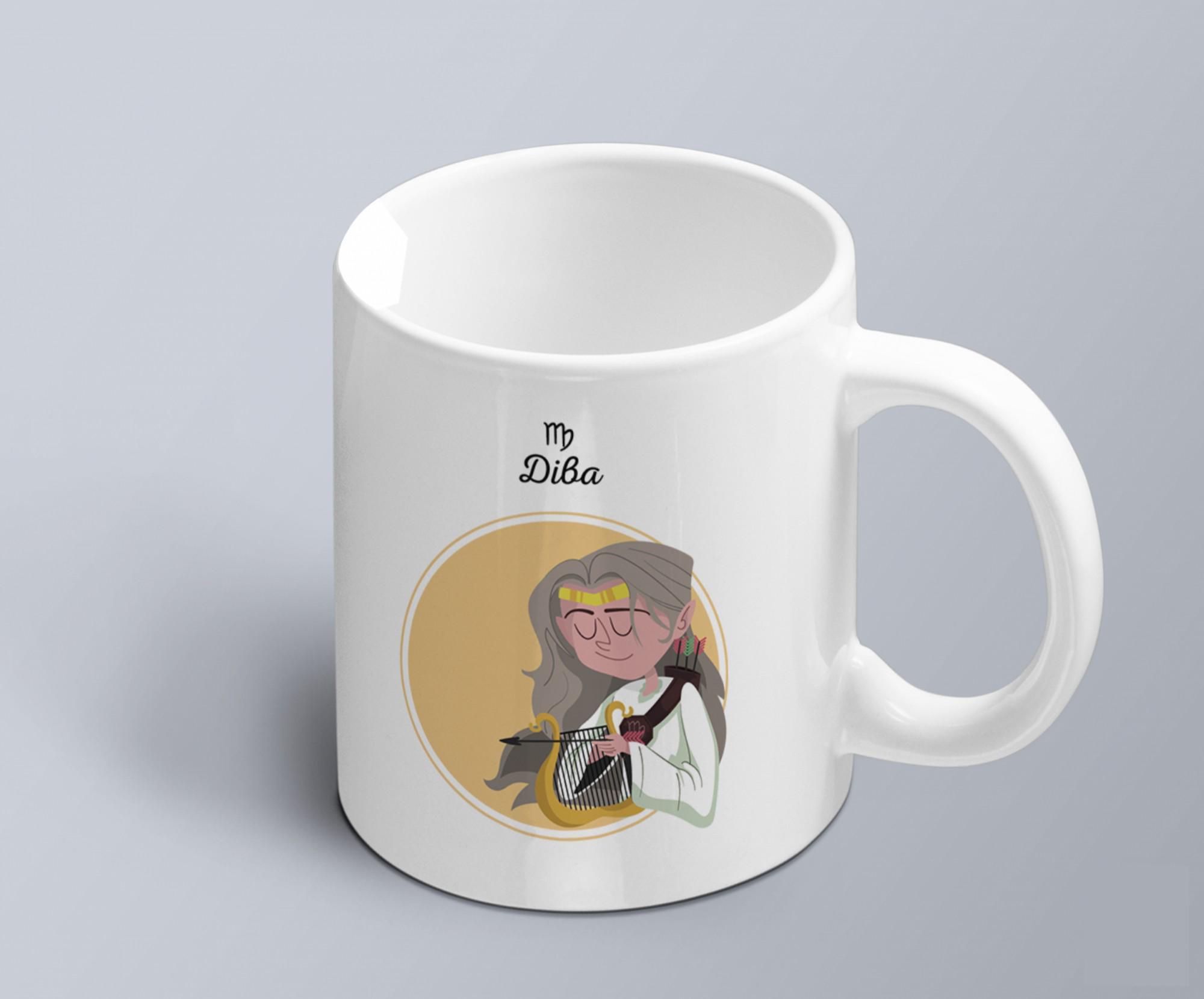 Чашка с шуточным принтом знак зодіака Дева (02010104042)