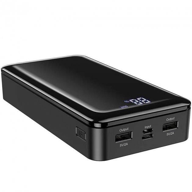 Повербанк BOROFONE Extremek BJ8 30000 mAh 2USB/1Type-C 2A Black - фото 5