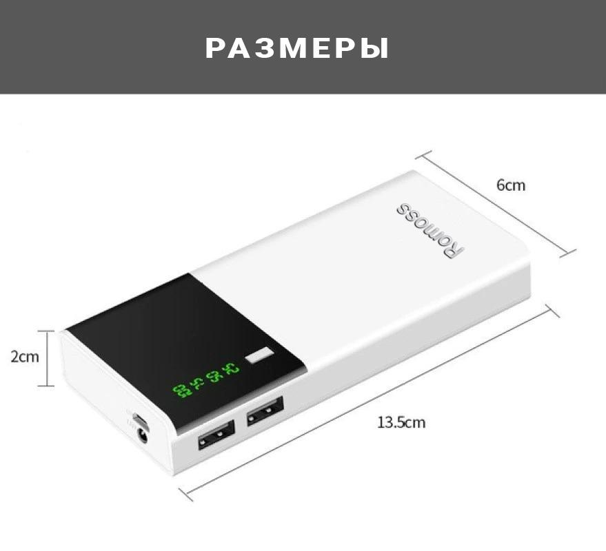 Зарядное портативное устройство Romoss KC12 20000 мАч - фото 3