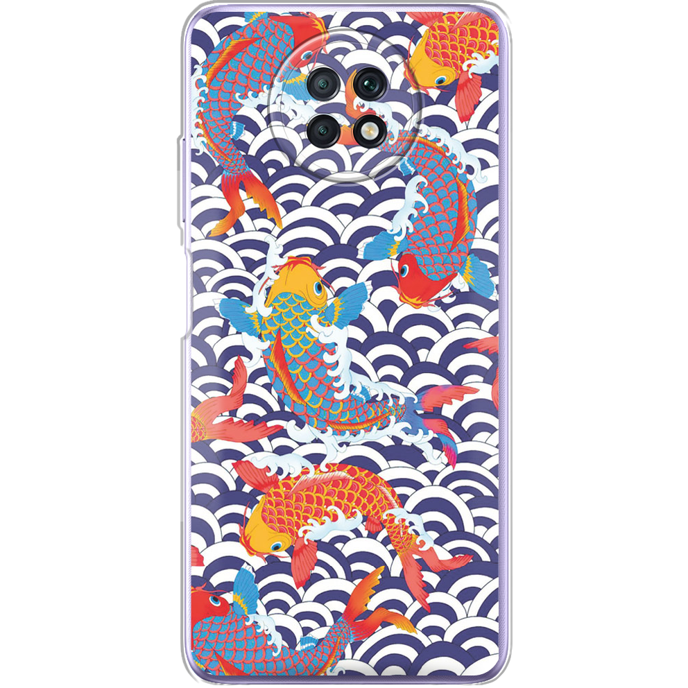 Чехол BoxFace Xiaomi Redmi Note 9T Koi Fish Прозрачный силикон (42123-up2477-42123)
