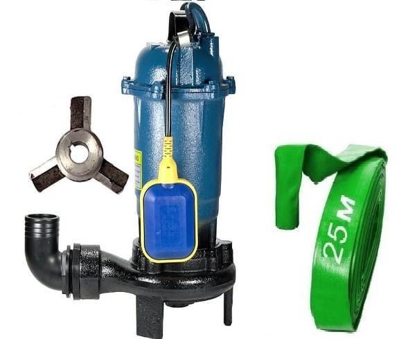 Насос дренажно-фекальний Lider WQCD 2-2.6 ніж та подрібнювач для брудної води фекалій зливних ям із поплавком шланг 25 м (32404332) Насос дренажно-фекальний Lider WQCD 2-2.6 ніж та подрібнювач для брудної води фекалій зливних ям із поплавком шланг 25 м (32404332)