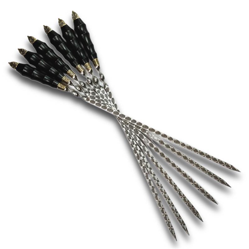 Шампуры с деревянной рукояткой Gorillas BBQ Орел 6 шт. (SKK67)