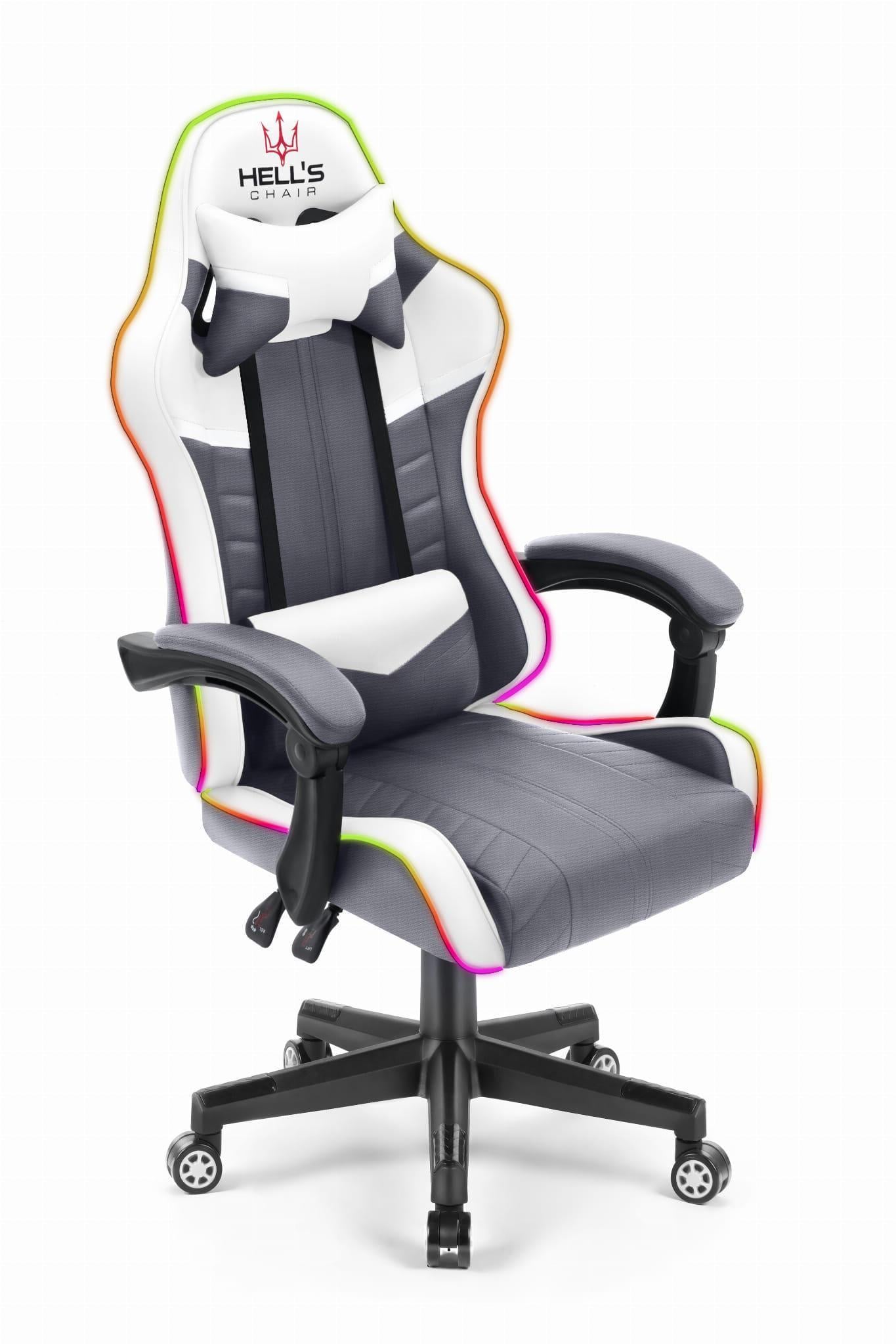 Компьютерное кресло Hell's Chair HC-1004 White/Grey Компьютерное кресло Hell's Chair HC-1004 White/Grey