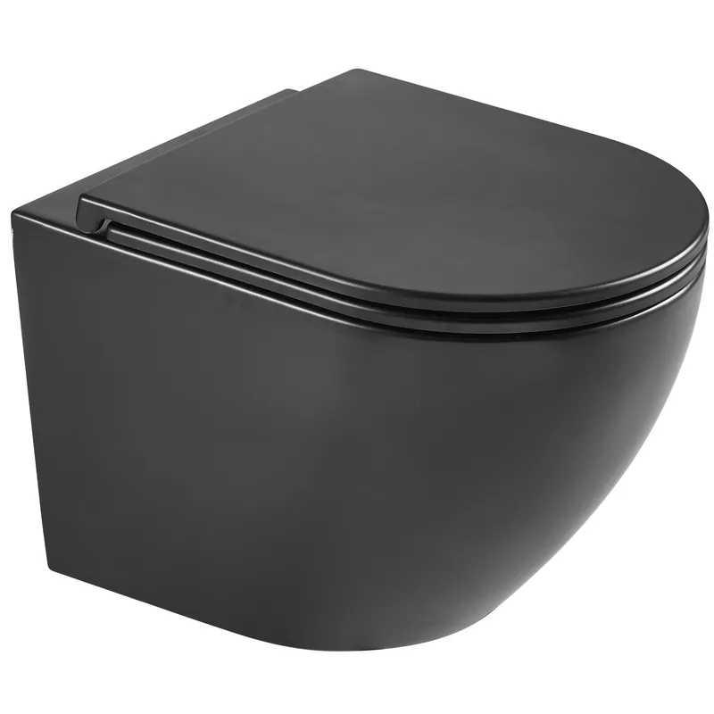 Унитаз подвесной MIXXUS Premium Ellipse-0303-R Black система смыва Rimless 520x365x360 мм (MP6464)