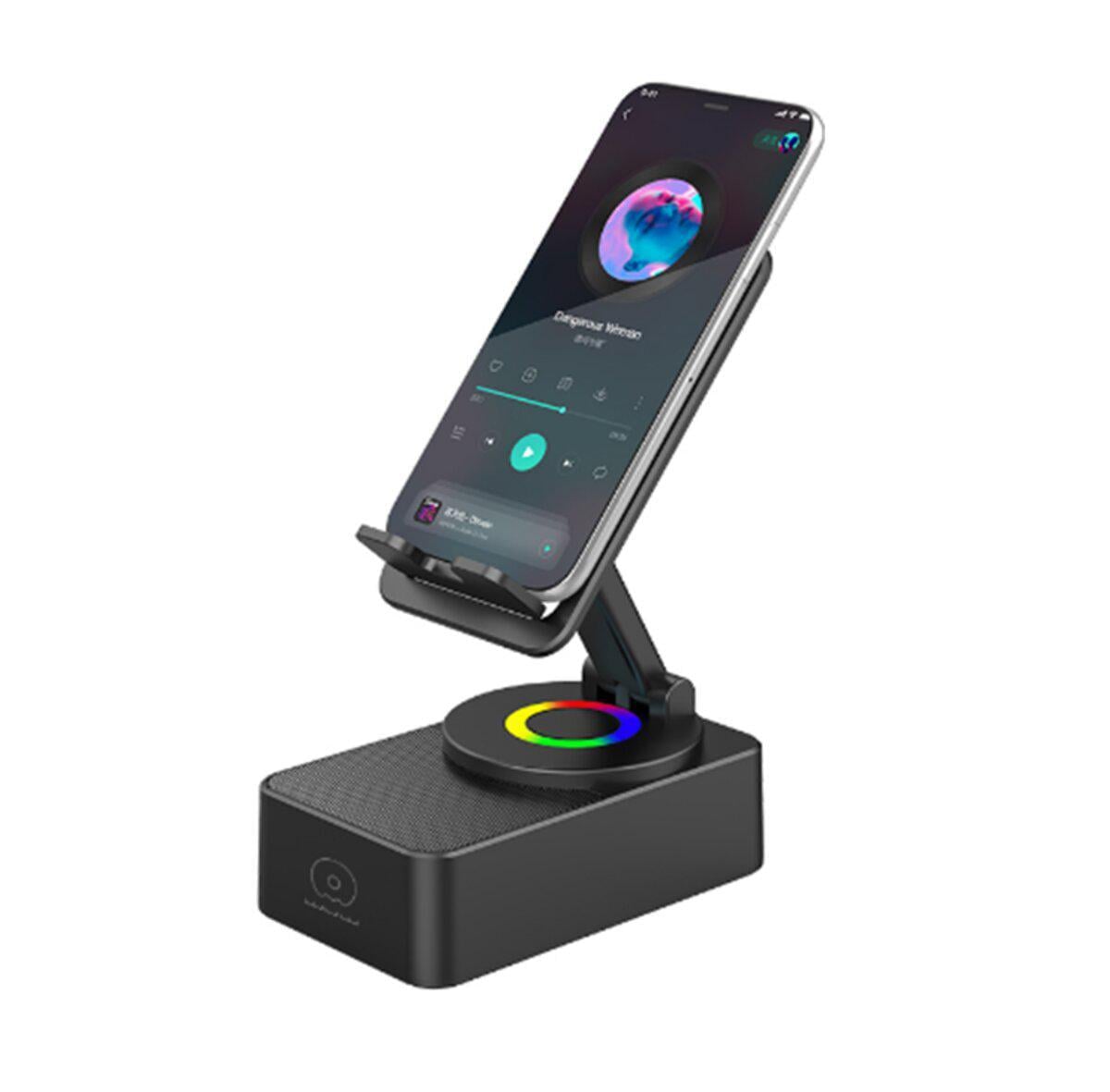 Портативная колонка Wuw R190 2в1 Black (6972573336302)