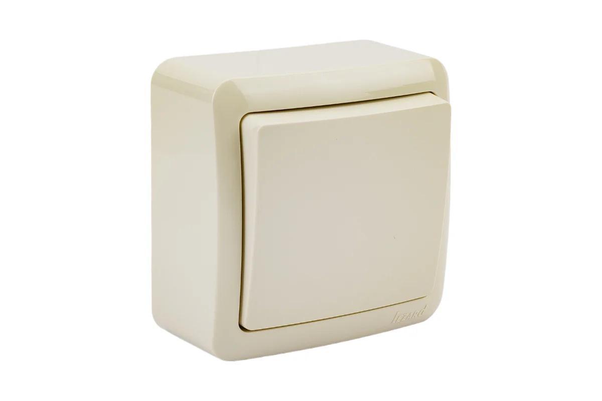 Выключатель одноклавишный Lezard VIOLA 751-0300-100 Кремовый (27552020)