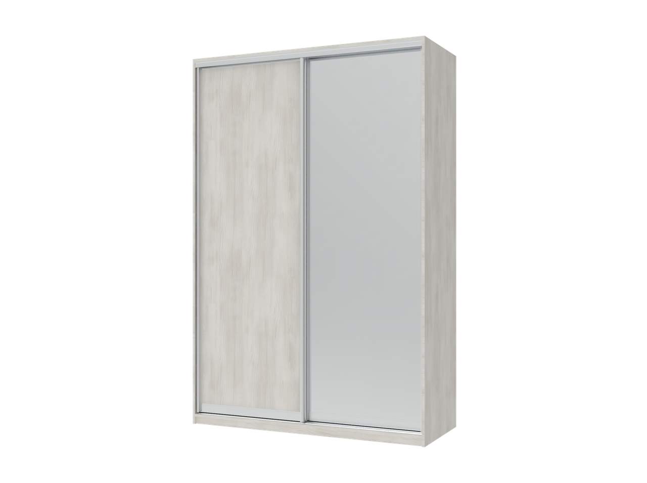 Шкаф-купе Doros Сити Лайт 1 ДСП/1 зеркало 150х60х225 см Белое дерево (42002062)