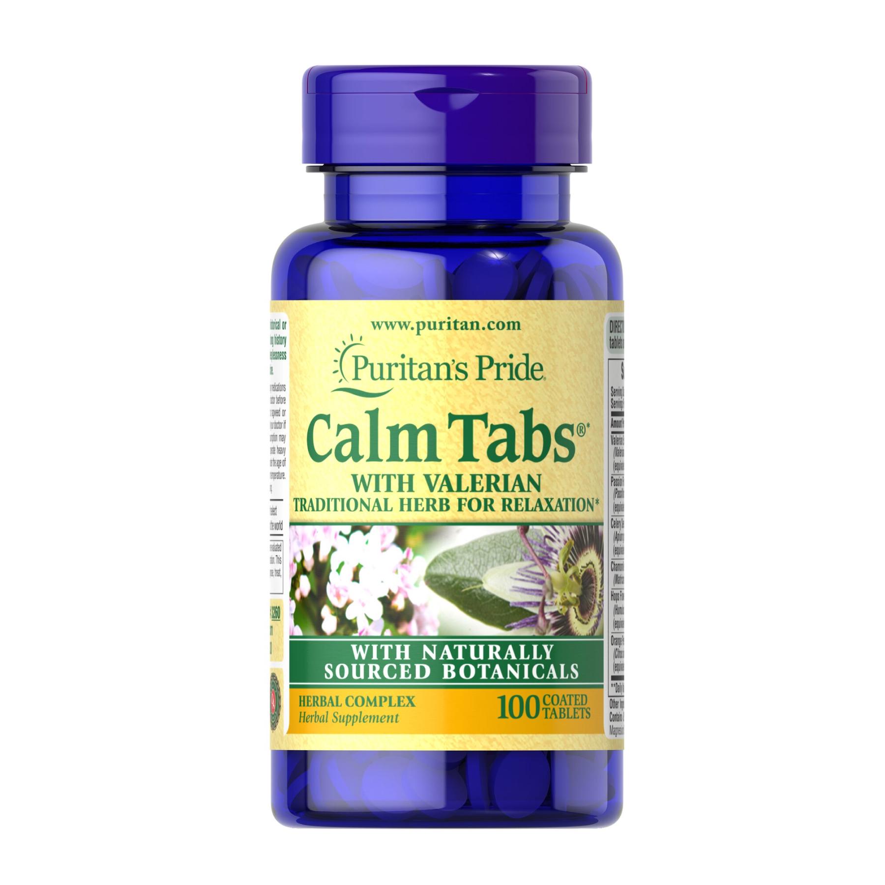 Натуральная добавка Calm Tabs Valerian Passion Flower Hops 100 tabs (2022-09-0853)