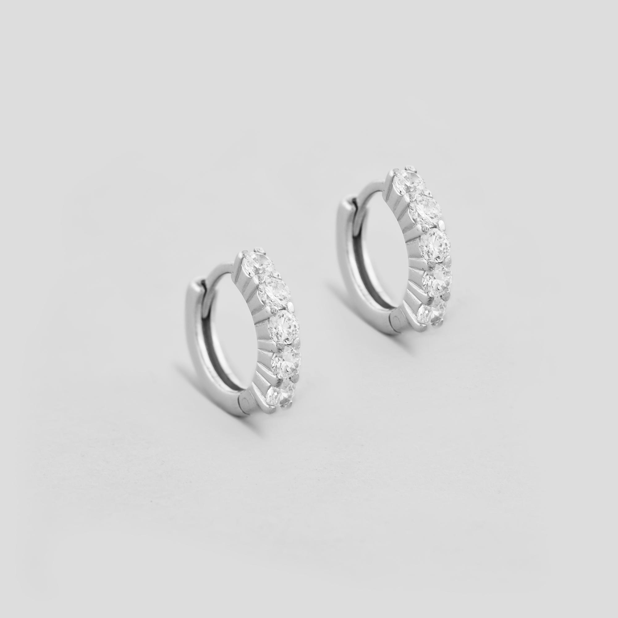 Серебряные серьги Minimal Изысканная роскошь (16317)