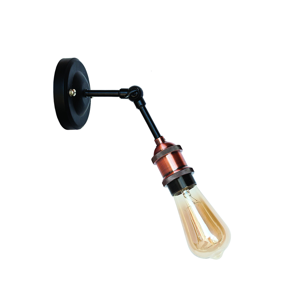 Бра Levistella Lofty функциональное с патроном AMP12 Черный/Медный (1963530399)