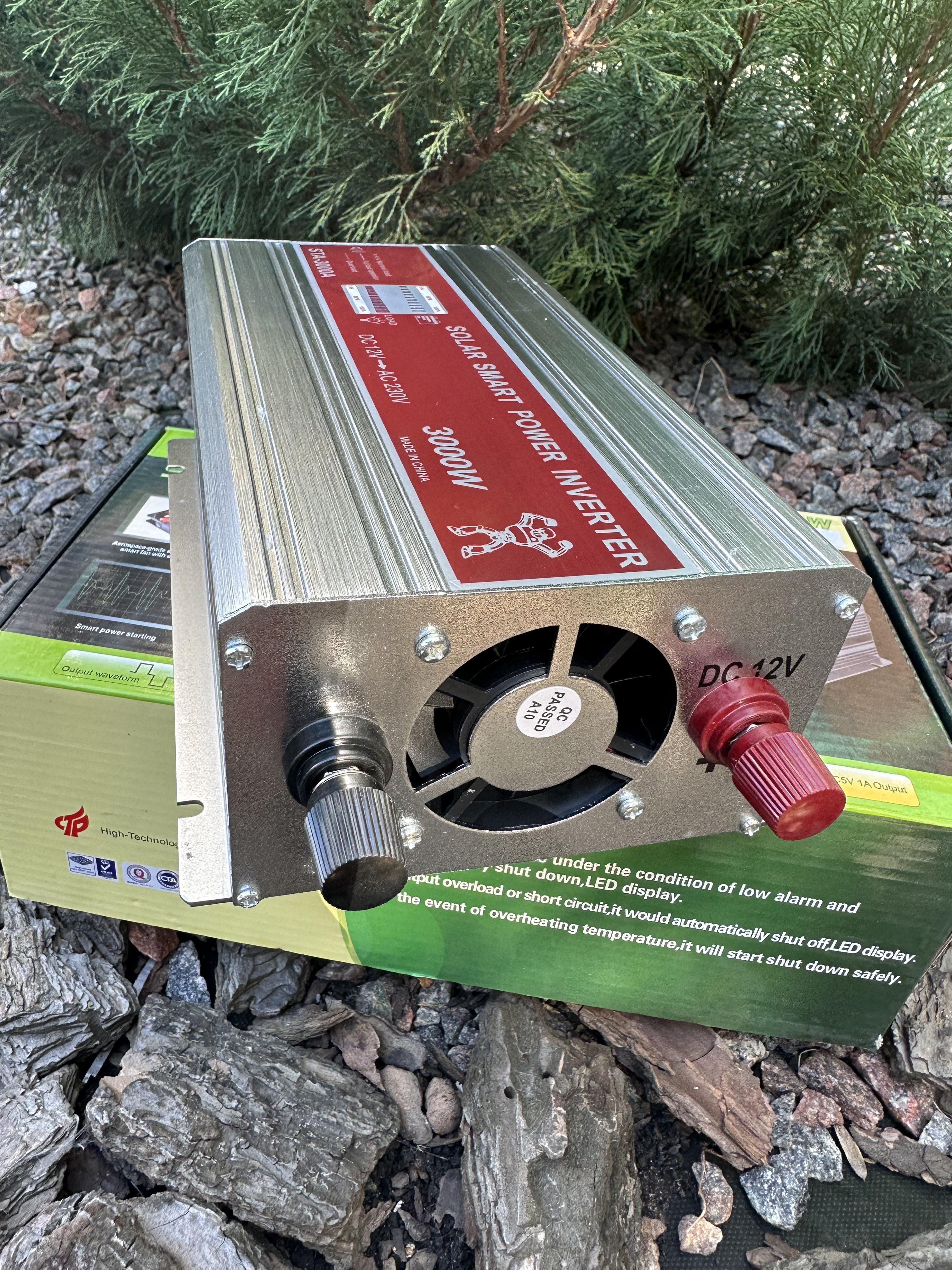 Преобразователь для котлов SMART с 12V/24V на 220V 3000W апроксиммированный синус (12137141) - фото 4 Преобразователь для котлов SMART с 12V/24V на 220V 3000W апроксиммированный синус (12137141) - фото 4